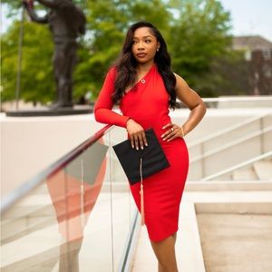 Alieva Dasha Modern Dress Red MIDI dress